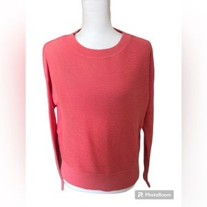 Loft salmon colored crew neck sweater.  Size large.